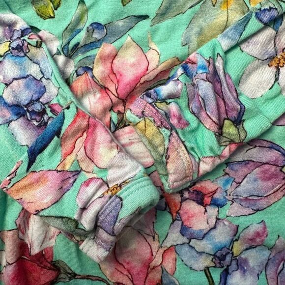 Posh Peanut Long Sleeve Ruffled Bubble Romper - Floral - 0-3M - Picture 9 of 10